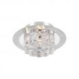81242-AL-CLEAR Three Light Flush Mount