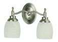 10212BN2 2 Light Legion Bath Bar - Bn