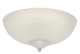 LKE74CFL Half-sphere White Satin Light Kit W/ Cfl