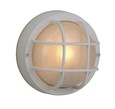 Z394-04 Small Round Cast Ceiling Mount - Matte White