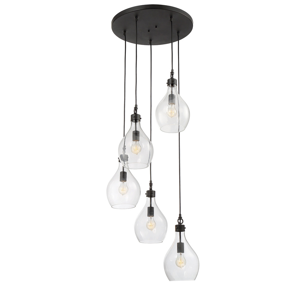 RGU 1-801-5-02 Pulaski 5 Light Chandelier 5X60Edison