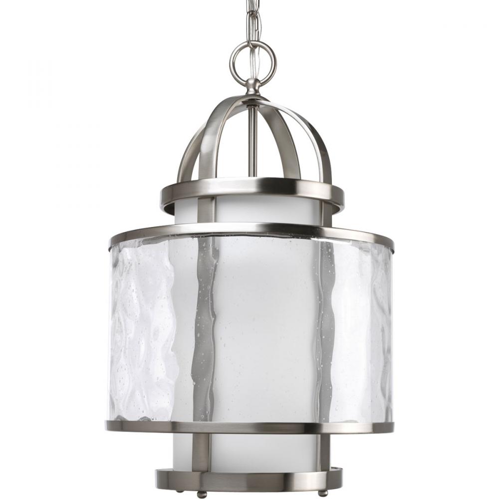 PRO P3701-09 1X100M Bay Court Brushed Nickel Pendant