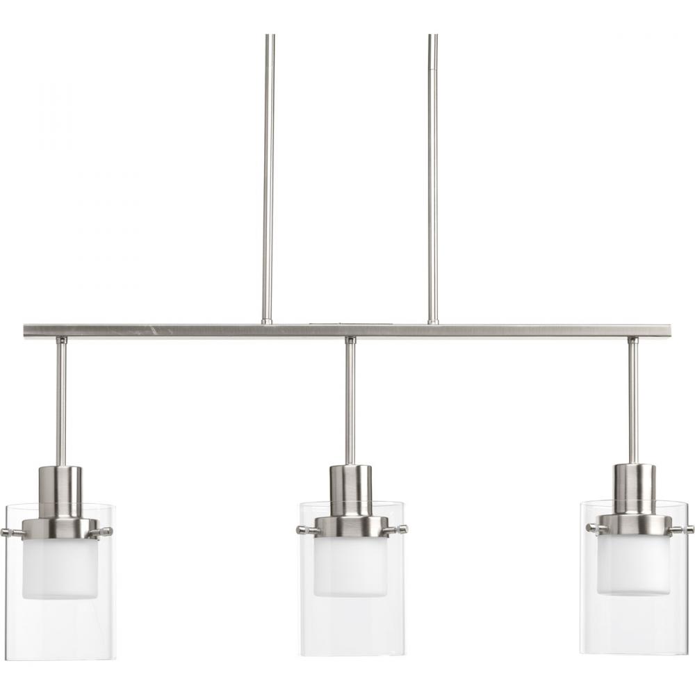 PRO P400000-009-30 LED Moderna Brushed Nickel Linear Chandelier