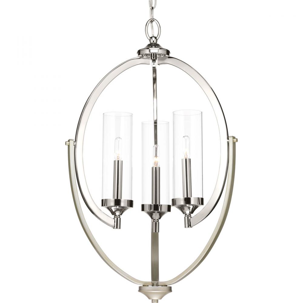 PRO P400024-104 3X60C Evoke Polished Nickel Chandelier