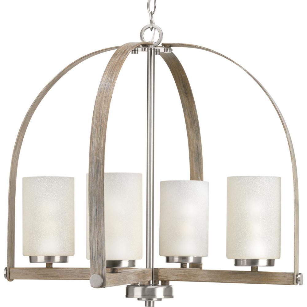 PRO P400027-009 4X100M Aspen Brushed Nickel Chandelier