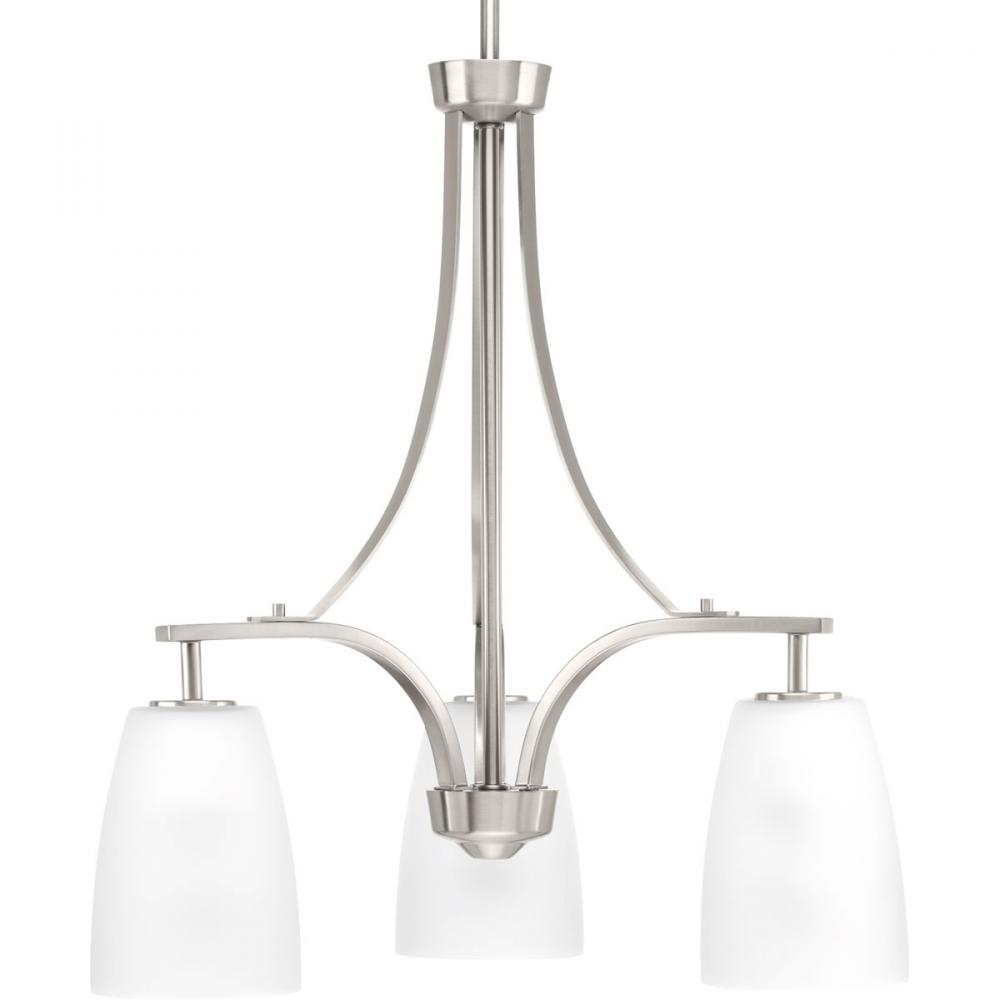 PRO P400042-009 3X100M Brushed Nickel Leap Chandelier
