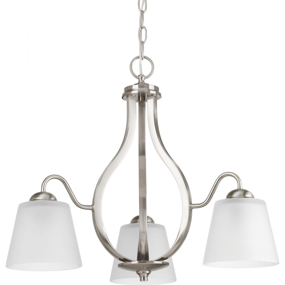 PRO P4745-09 3X100M Brushed Nickel Arden Chandelier