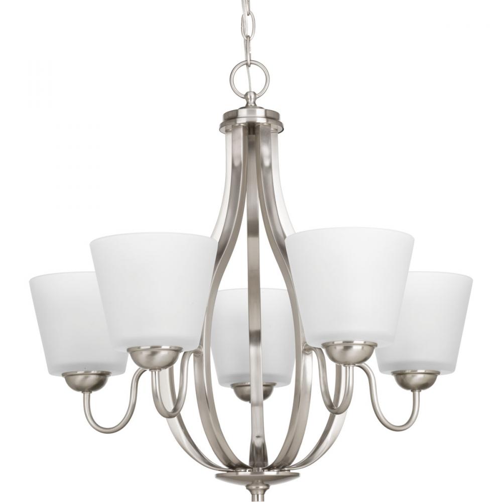 PRO P4746-09 5X100M Arden Brushed Nickel Chandelier