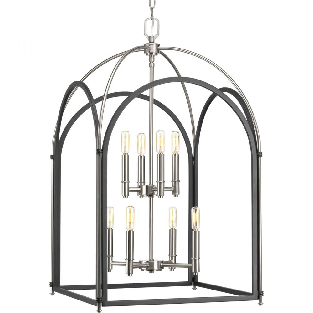PRO P500040-143 8X60C Graphite & Brushed Nickel Westfall Foyer