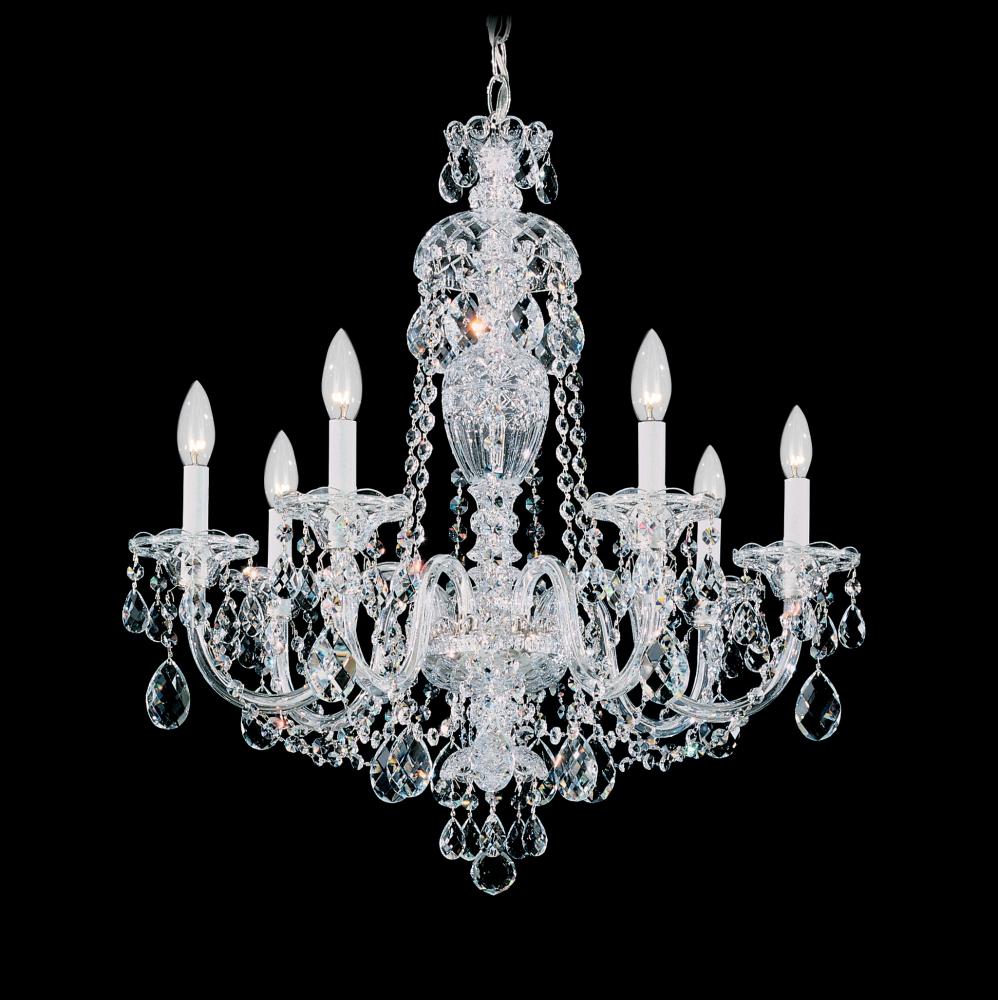 SCH 2995-40H Sterling 7Lt Crystal Chandelier 25