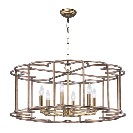 MAX 24735BZF Helix-Single-Tier Chandelier Dry Rated|LEDXTraditionalBronze