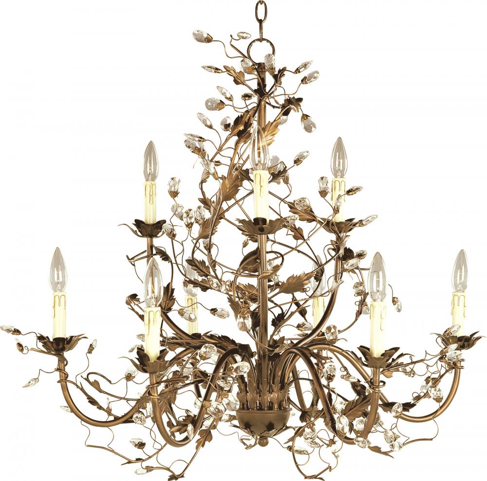 MAX 2852EG Elegante-Multi-Tier Chandelier Dry Rated|OutdoorXTropicalGold
