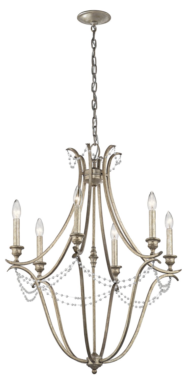KIC 43608SGD Chandelier 6Lt 60C DISCONTINUED BY THE MFG 11/2019