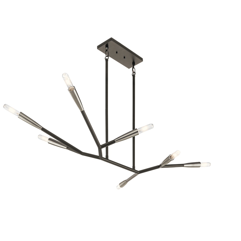 KIC 43795BK 7X60T10 Branches Black Chandelier