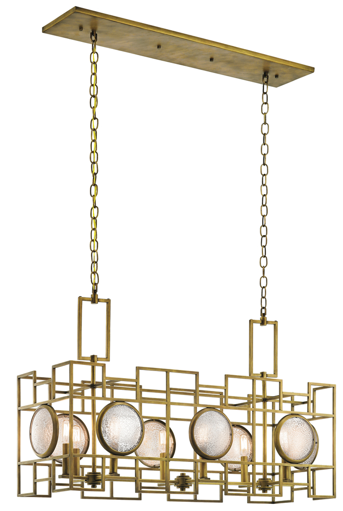 KIC 43931NBR 8LT 60W LINEAR CHANDELIER