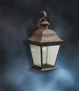 KIC 9709BK 1X150M Mount Vernon Black Wall Lantern