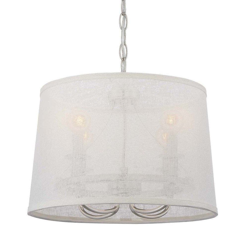 CYS 2294-PN Libby Langdon for Crystorama Culver 4 Lt Polished Nickel Chand