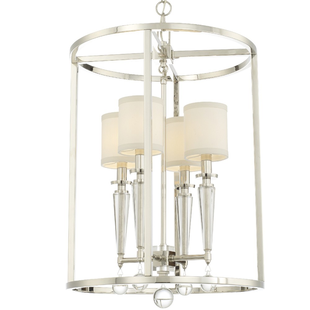 CYS 8104-PN Four Light Polished Nickel Up Pendant 4X40C