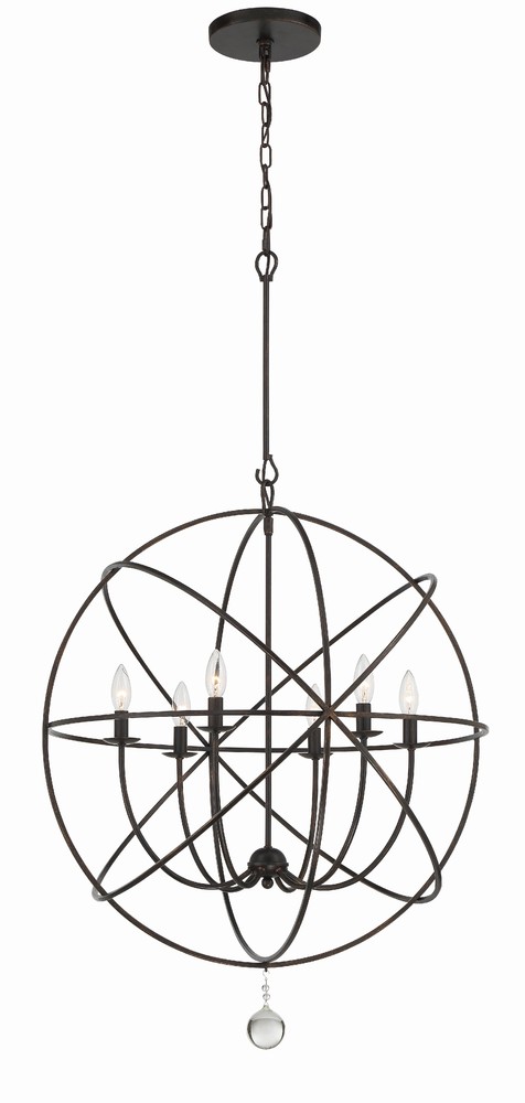 CYS 9228-EB 6X60C Solairis English Bronze Sphere Chandelier 28.5