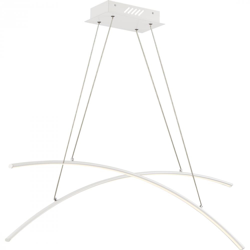 QUO PCFA239W Platinum Collection Fanfare Island Chandelier