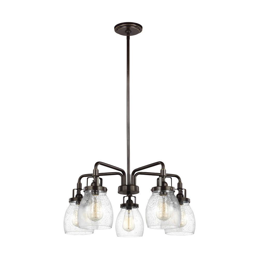 SEA 3114505-782 Belton 5Lt Heirloom Bronze Chandelier 23 7/8