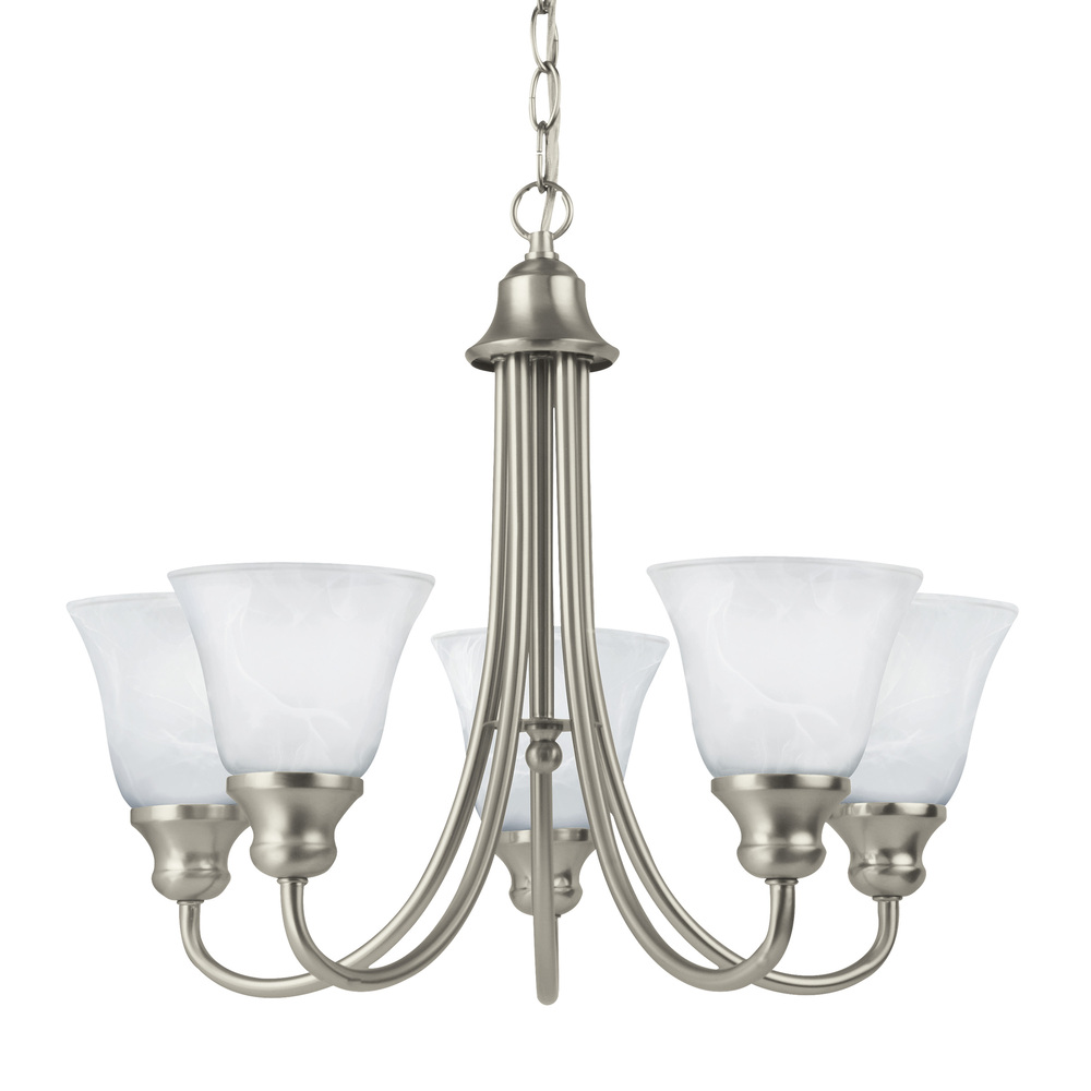 SEA 35940-962 5X100M Windgate Brushed Nickel Chandelier