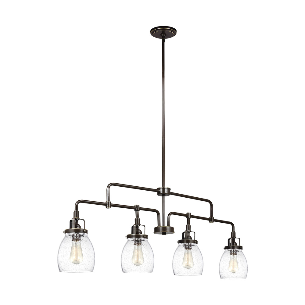 SEA 6614504-782 Belton 4Lt Brushed Nickel Island Pendant 40.75