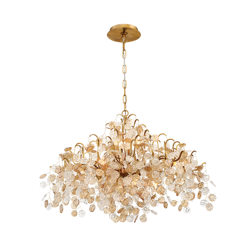 EUR 29060-016 Campobasso 11Lt Gold Chandelier 21