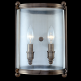 1302-AN Two Light Nickel Wall Light