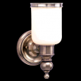 6301-AGB One Light Brass Bathroom Sconce