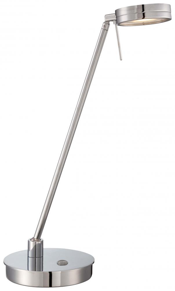 Lighting Fixtures Controls And Accessories Residential Decorative Gkl P4306 077 One Light Chrome Metal Shade Table Desk Lamp 1x8led