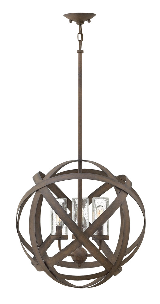 HIN 29703VI Carson 3Lt Vintage Iron Exterior Chandelier 19