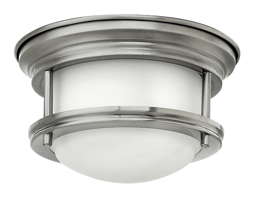 HIN 3308AN Hadley 1Lt Antique Nickel LED Flush Mount 7.75