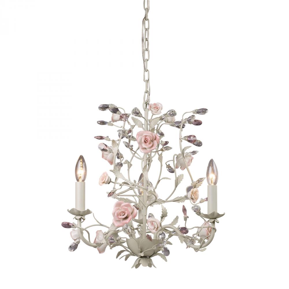 ELK 8091/3 Three Light Cream Up Chandelier 3X60Candelabra